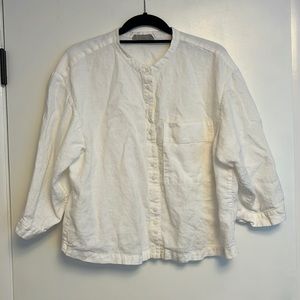 Everlane linen button down shirt